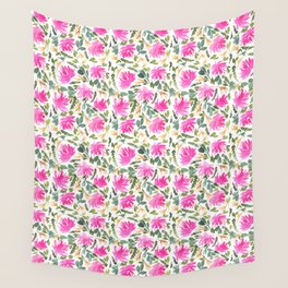 Pink Peonies Wall Tapestry