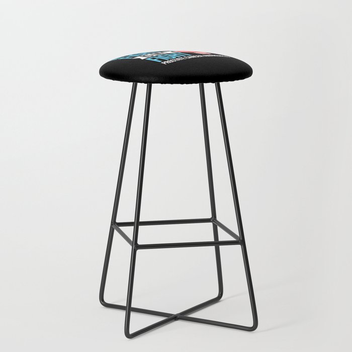 Prostate Cancer Blue Ribbon Survivor Awareness Bar Stool