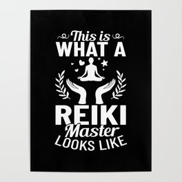 Reiki Healer Energy Healing Music Master Stone Poster