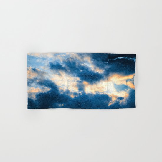 Celestial Grunge Clouds Hand & Bath Towel