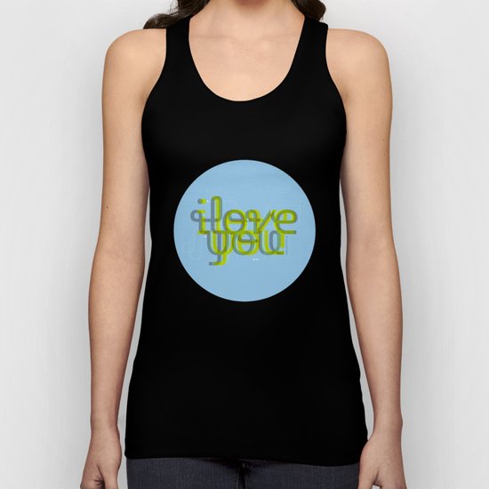 I love You 1 Unisex Tank Top