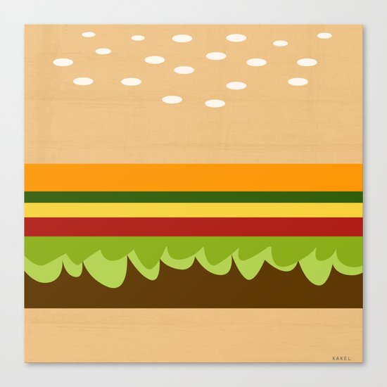 Burger Canvas Print