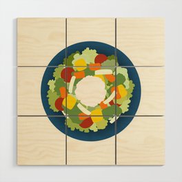 Healthy salad 1 Wood Wall Art