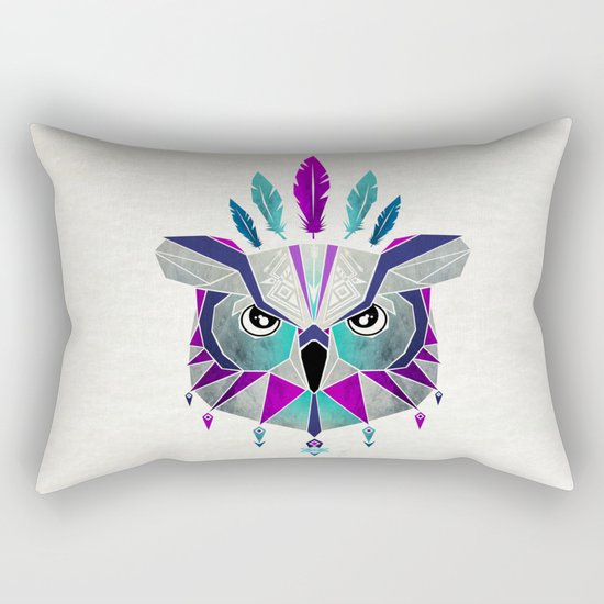 owl king Rectangular Pillow