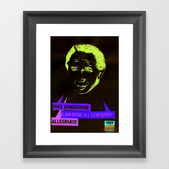 Mike è un bene di consumo Framed Art Print