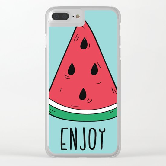 Enjoy Summer Clear iPhone Case