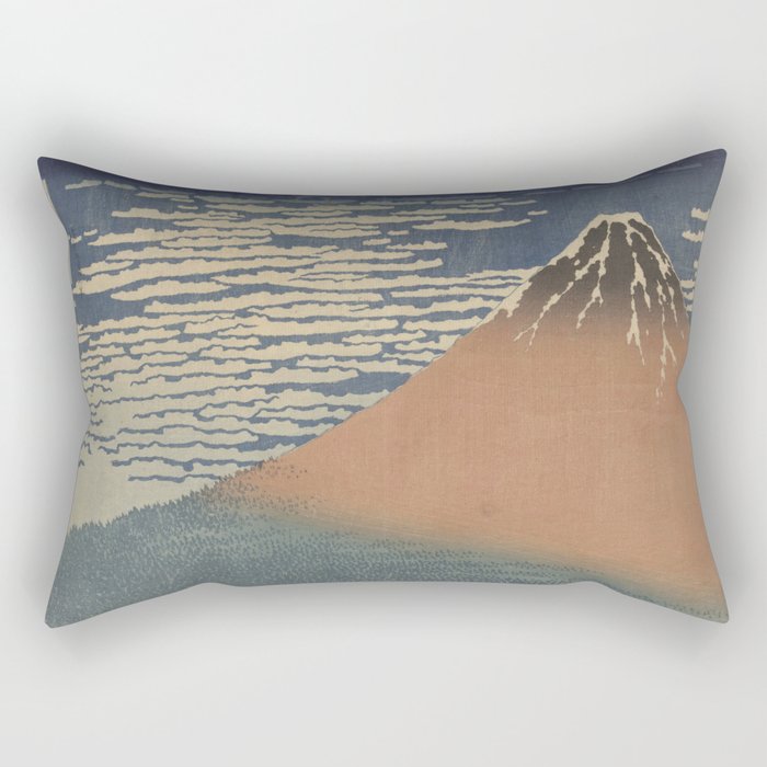 Clear weather and a southern wind - Katsushika Hokusai (1829-1833) Rectangular Pillow