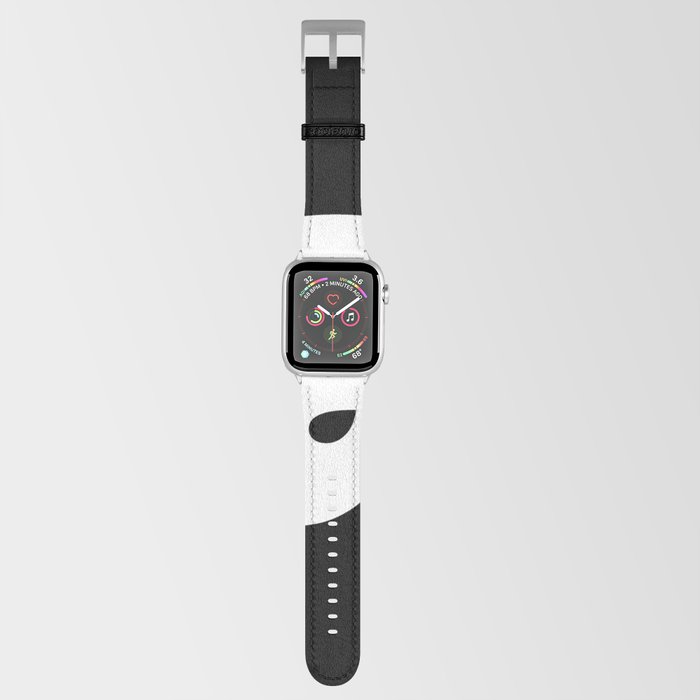 a (White & Black Letter) Apple Watch Band