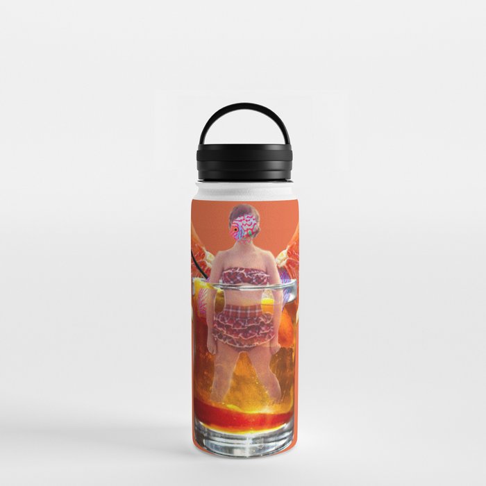 Red Fish Lady Water Bottle
