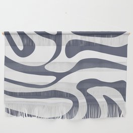 Retro Style Abstract Background - Black Coral and white Wall Hanging