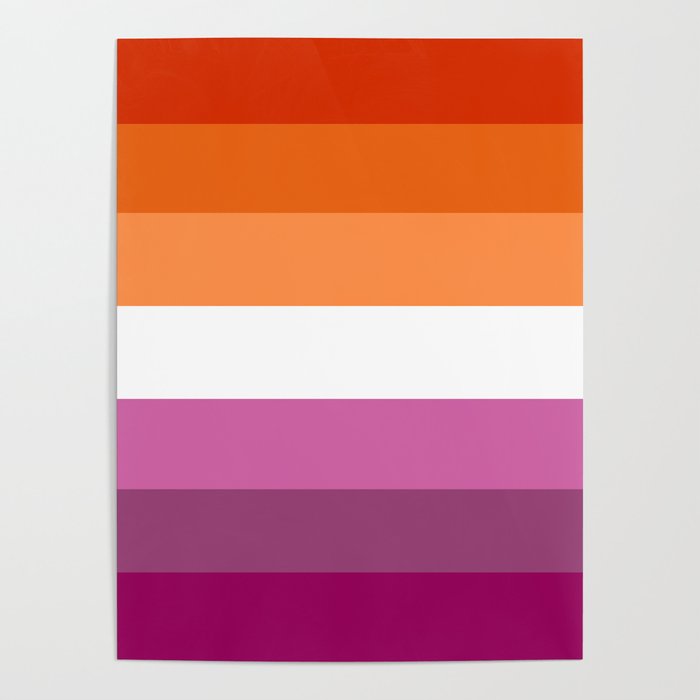 Lesbian Pride Flag Poster