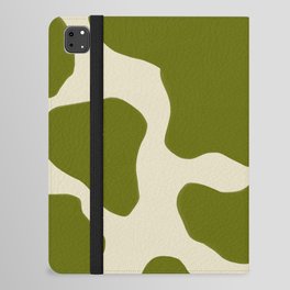Green on Sage Cow Spots  iPad Folio Case