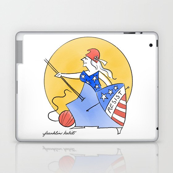 Columbia with Needles and Hook Laptop & iPad Skin