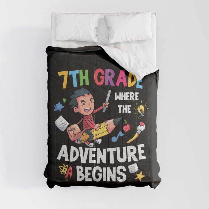 7th Grade Where The Adventure Begins Comforter