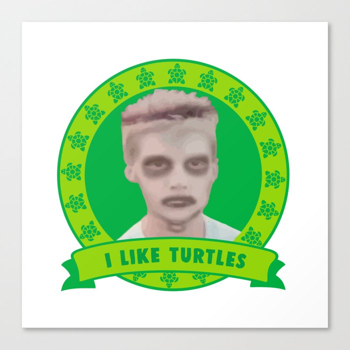 I Like Turtles Meme Canvas Print