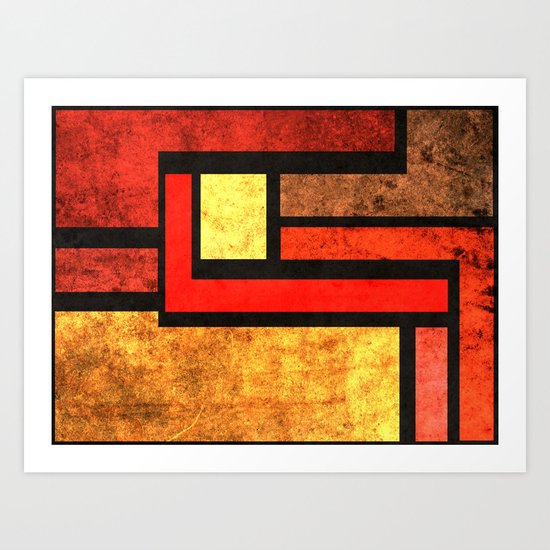 Red Yellow Orange Art Print