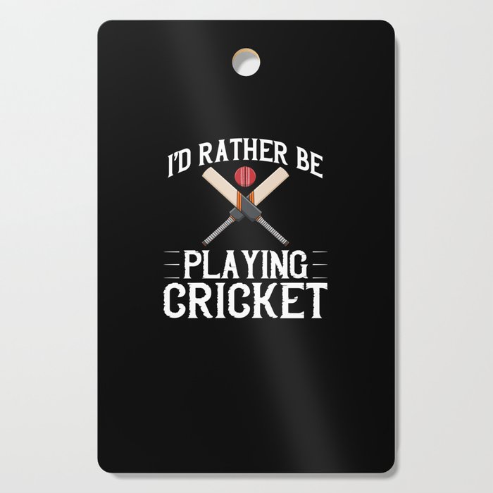Cricket Game Player Ball Bat Coach Cricketer Cutting Board