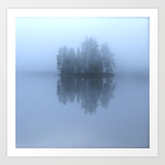 Blue Reflection Art Print