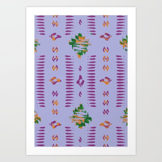 ikat inspiration Art Print
