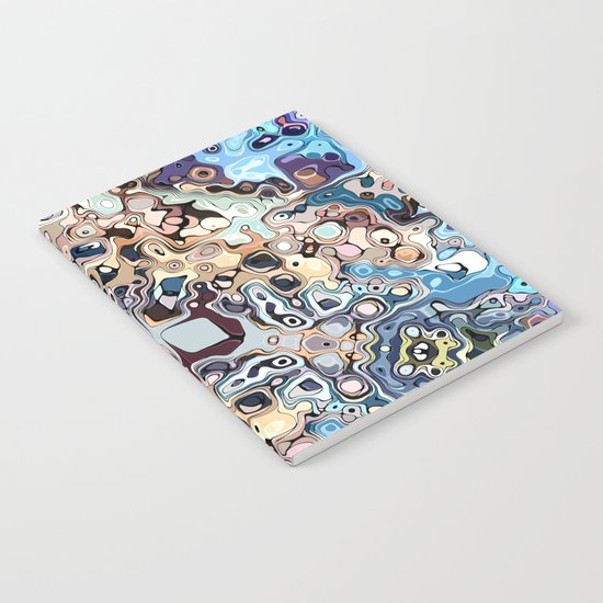 Colorful Chaotic Pattern Notebook