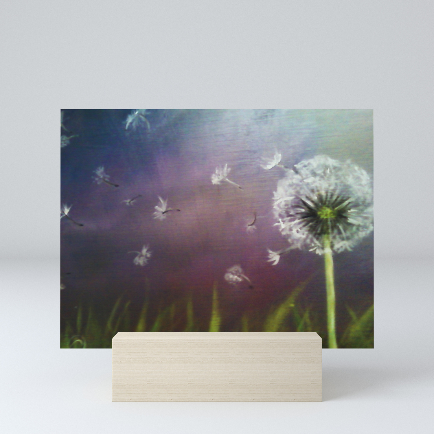 Dandelion 2 Dandelion In The Wind Mini Art Print By Yaebaarts Society6
