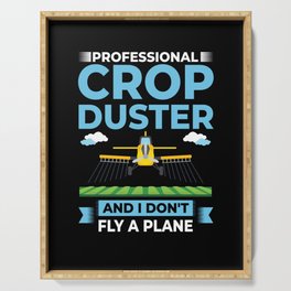 Crop Dusting Plane Rc Drone Airplane Pilot Serving Tray