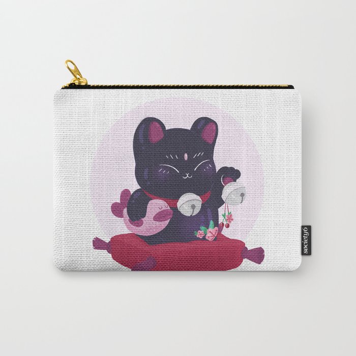 Lucky Cat Carry-All Pouch