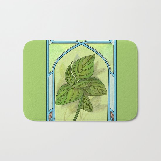 Art nouveau. Basil. Bath Mat