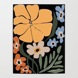 blooming big floral night  Poster