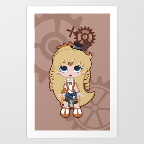 Steampunk Sailor Venus - Sailor Moon Art Print