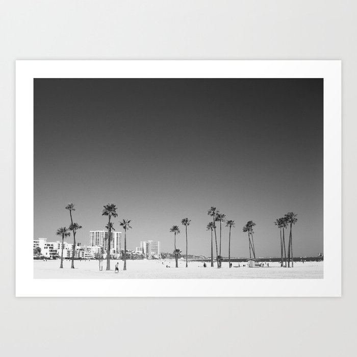 Palm Tree Beach Art Print