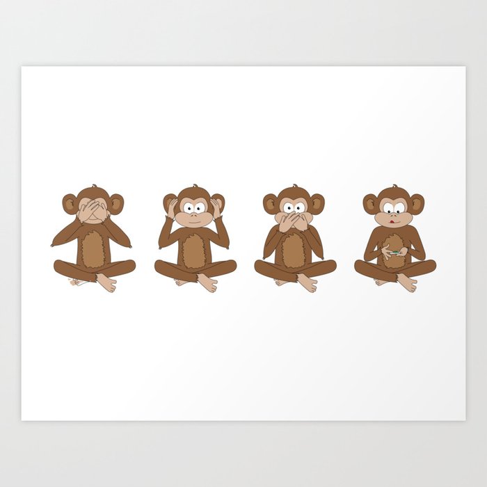 Brown Monogram Coated Canvas Imaginary Friends Monkey