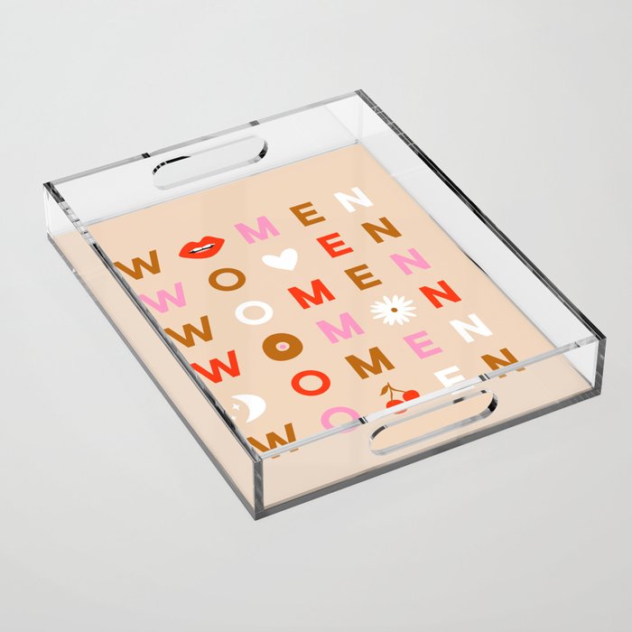 Women Acrylic Tray