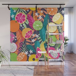 Tropical fruit pattern 03 Wall Mural