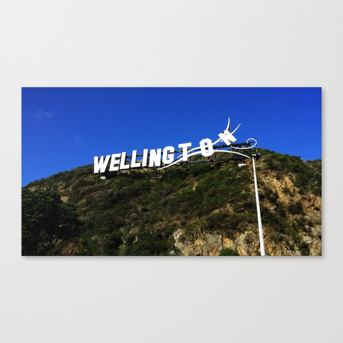 Windy Wellington Sign Canvas Print