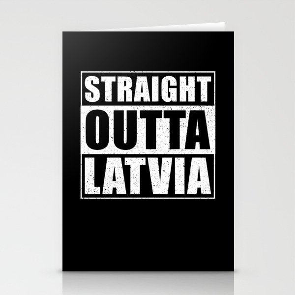 Straight Outta Lithuania Stationery Cards