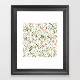 Colourful gum blossoms Framed Art Print