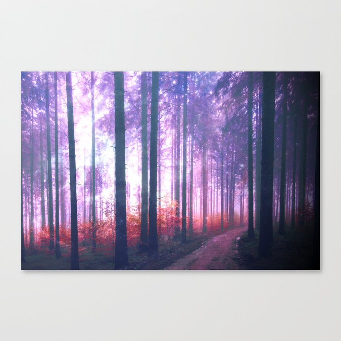 Woods in the outer space Canvas Print