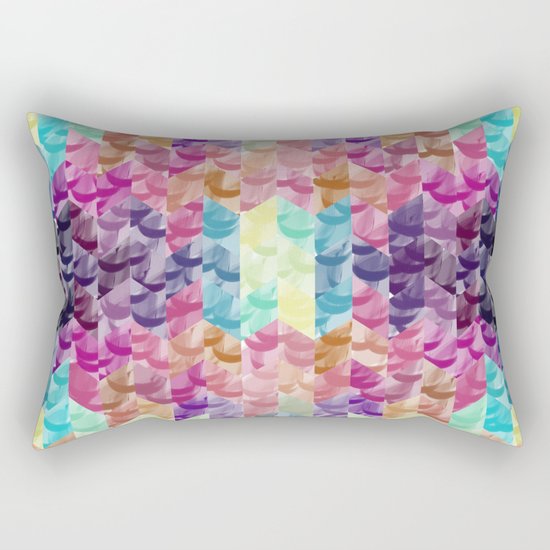 Crystal geometric Background Rectangular Pillow