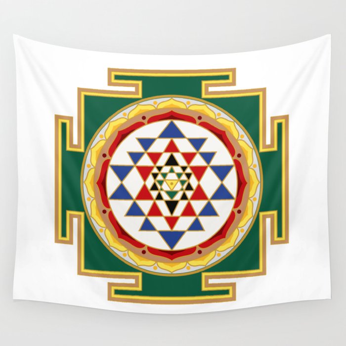 Sri yantra tapestry sales