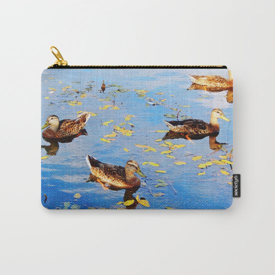 Ducks on a Pond Carry-All Pouch