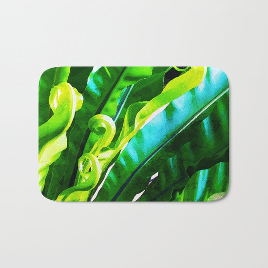 Shy Fern #society6 #decor #buyart Bath Mat