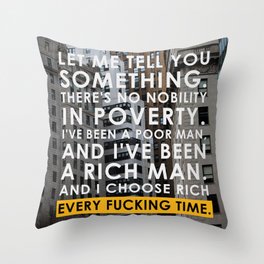 The Wolf of Wall Street Throw Pillow
