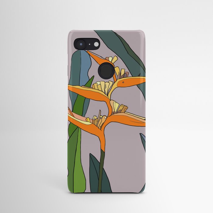 Bird of Paradise Flower - Nature's Lines Android Case