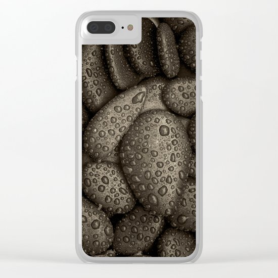 River Stones Clear iPhone Case