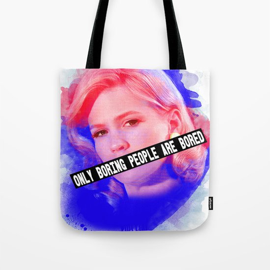 January Jones as Betty Draper in Mad Men Tote Bag