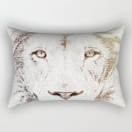 The Intellectual Lion Rectangular Pillow