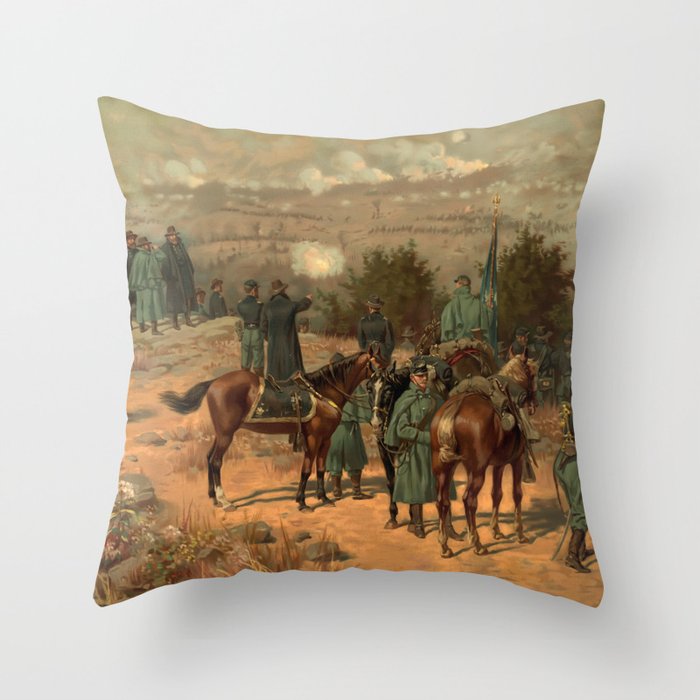 Civil War Battle of Chattanooga by Thulstrup Throw Pillow