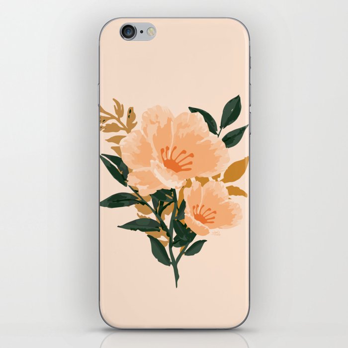Copper Floral I iPhone Skin