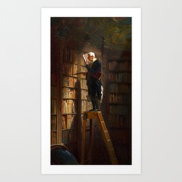 The Bookworm - Carl Spitzweg Art Print